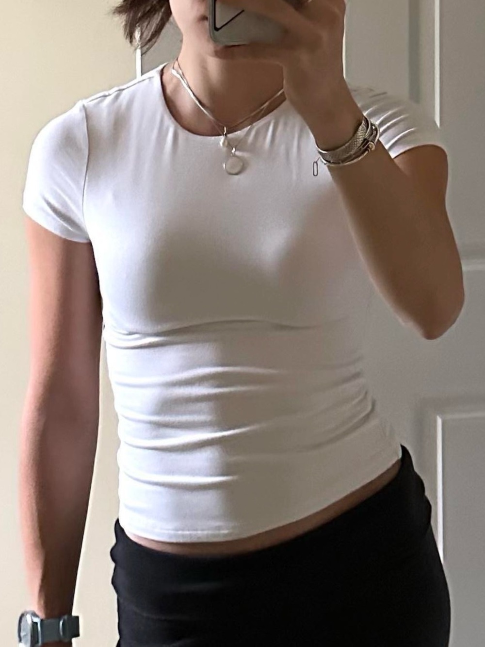 White Better Together fitted tee